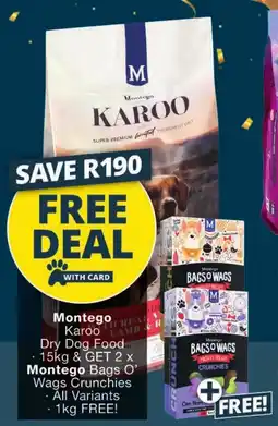 Checkers Montego Karoo Dry Dog Food offer