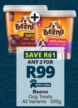 Checkers Beeno Dog Treats offer