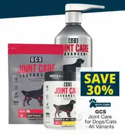 Checkers GCS Joint Care for Dogs/ Cats offer