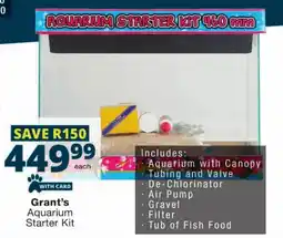 Checkers Grant's Aquarium Starter Kit offer