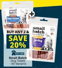 Checkers Small Batch Dog Treats offer