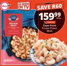 Checkers Hyper Cape Point Frozen Prawn Meat offer