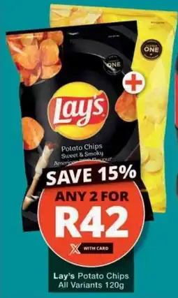 Checkers Hyper Lay's Potato Chips All Variants offer