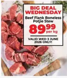 Food Lover's Market Beef Flank Boneless Potjie Stew offer