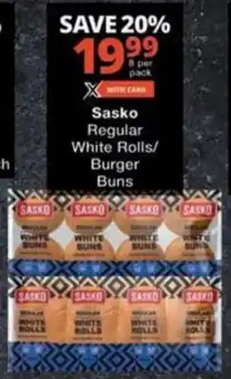 Checkers Hyper Sasko Regular White Rolls/ Burger Buns offer