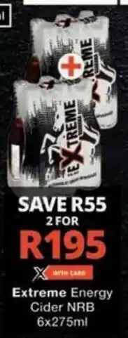 Checkers Hyper Extreme Energy Cider NRB offer