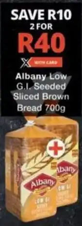 Checkers Hyper Albany Low G.I. Seeded Sliced Brown Bread offer