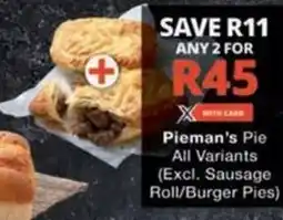 Checkers Hyper Pieman's Pie All Variants offer