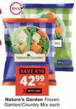 Checkers Hyper Nature's Garden Frozen Garden/ Country Mix offer