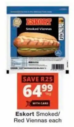 Checkers Hyper Eskort Smoked/ Red Viennas offer