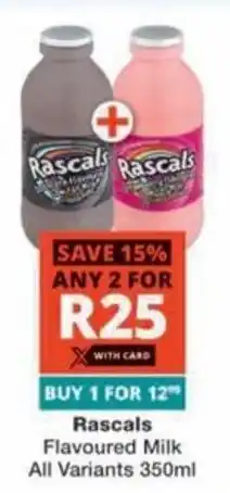 Checkers Hyper Rascals Flavoured Milk All Variants offer