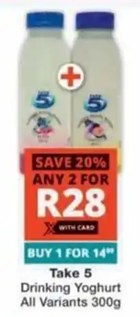 Checkers Hyper Take 5 Drinking Yoghurt All Variants offer