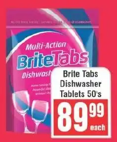 Frontline Brite Tabs Dishwasher Tablets offer