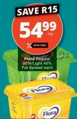 Checkers Hyper Flora Regular 50%/ Light 40% Fat Spread offer