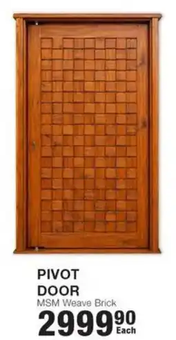 Build It Pivot Door MSM Weave Brick offer