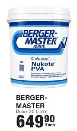 Build It Berger-master Dulux offer