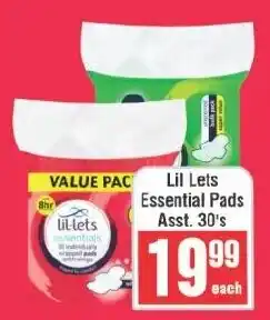 Frontline Lil Lets Essential Pads offer