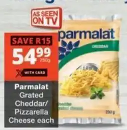 Checkers Hyper Parmalat Grated Cheddar/ Pizzarella Cheese offer