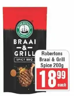 Frontline Robertsons Braai & Grill Spice offer