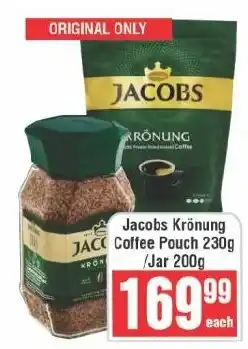 Frontline Jacobs Krönung Coffee Pouch/ Jar offer