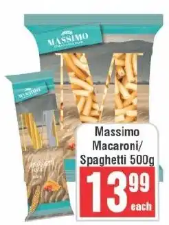 Frontline Massimo Macaroni/ Spaghetti offer