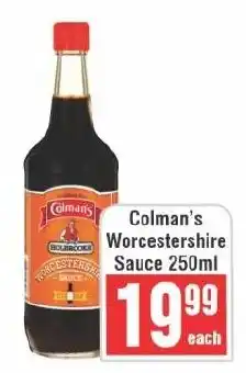 Frontline Colman's Worcestershire Sauce offer