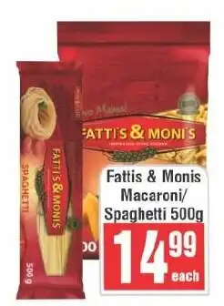 Frontline Fattis & Monis Macaroni/ Spaghetti offer
