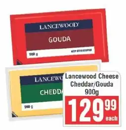 Frontline Lancewood Cheddar/ Gouda Cheese offer