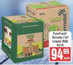 Frontline Everfresh/ Bonnita Full Cream Milk offer