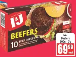 Frontline I&J Beefers offer