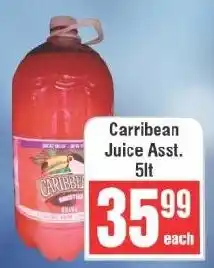 Frontline Carribean Juice offer