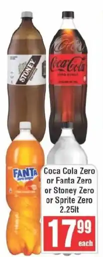Frontline Coca Cola Zero or Fanta Zero or Stoney Zero or Sprite Zero offer