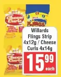 Frontline Willards Flings Strip/ Cheese Curls offer