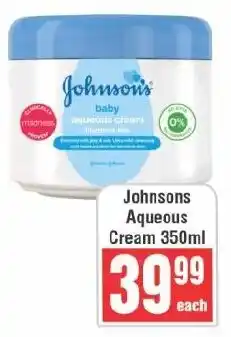 Frontline Johnson's Aqueous Cream offer