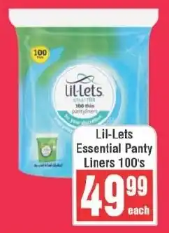 Frontline Lil-Lets Essential Panty Liners offer