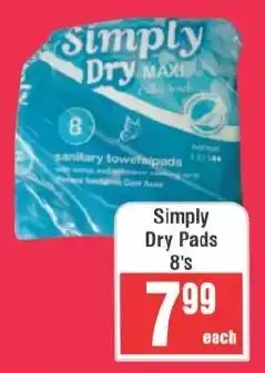 Frontline Simply Dry Pads offer