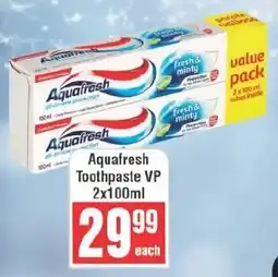 Frontline Aquafresh Toothpaste VP offer