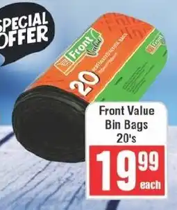 Frontline Front Value Bin Bags offer