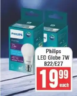 Frontline Philips LED Globe 7W B22/E27 offer