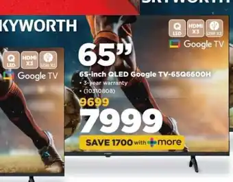 HiFi Corp 65-inch QLED Google TV-65Q6600H offer