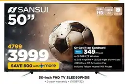 HiFi Corp Sansui 50-inch FHD TV SLED50FHDB offer