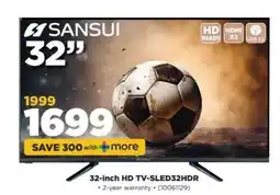 HiFi Corp Sansui 32-inch HD TV-SLED32HDR offer