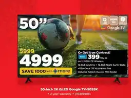 HiFi Corp 50-Inch 2K QLED Google TV-50S5K offer