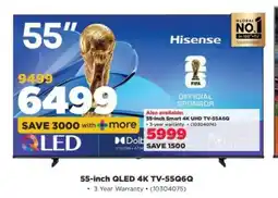 HiFi Corp 55-inch QLED 4K TV-55Q6G offer