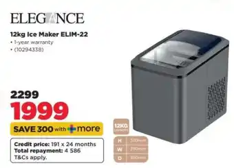 HiFi Corp 12kg Ice Maker ELIM-22 offer