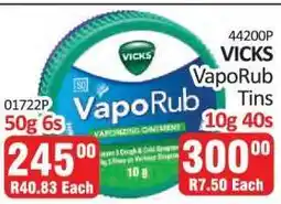 KitKat Cash and Carry VICKS VapoRub Tins 50g 6s offer