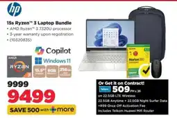 HiFi Corp 15s Ryzen 3 Laptop Bundle offer