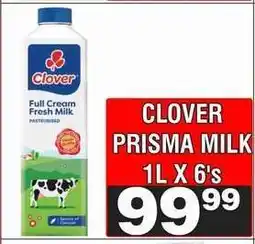 Advance Cash n Carry CLOVER PRISMA MILK 1L X 6's offer