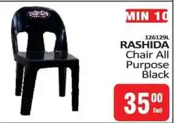 KitKat Cash and Carry RASHIDA CHAIR All Purpose Black offer