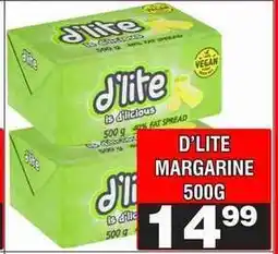 Advance Cash n Carry D'LITE MARGARINE 500G offer